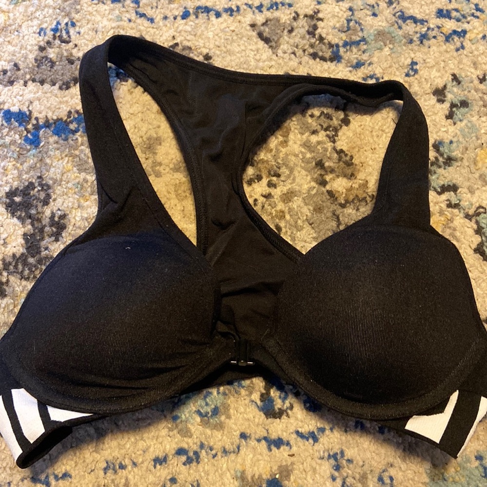 Pink push up sports bra